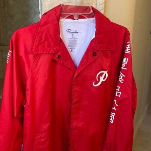 Primitive skater jacket red/white size Lg.